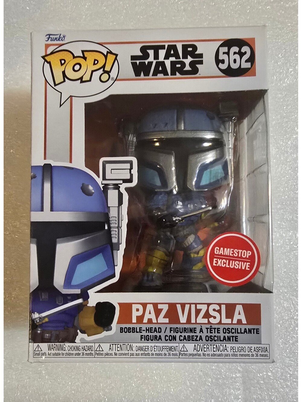 Star Wars Funko Pop 562 Paz Vizsla Game Stop Exclusive NIB